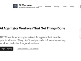 GPTConsole - Designed to simplify the generation of web and mobile applications and enable web automation through prompts.