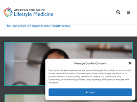 'lifestylemedicine.org' screenshot