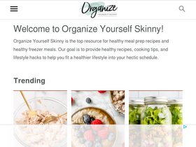 'organizeyourselfskinny.com' screenshot