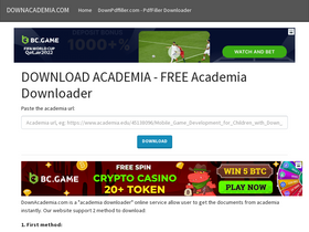 'downacademia.com' screenshot