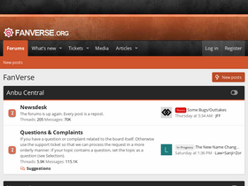 'fanverse.org' screenshot