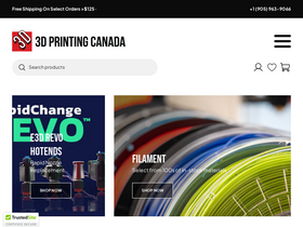 '3dprintingcanada.com' screenshot