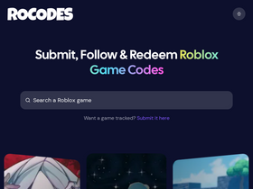 RoCodes: Submit, Follow, & Redeem Roblox Game Codes