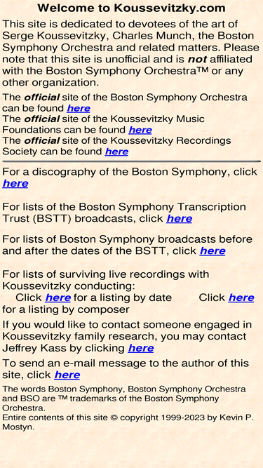 koussevitzky.com
