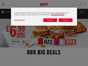 'kfc.co.uk' screenshot