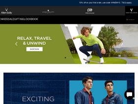 'vanheusenindia.com' screenshot