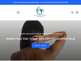 painrelieftherapyaustralia.com homepage screenshot