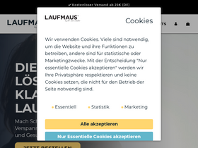 laufmaus.run homepage screenshot