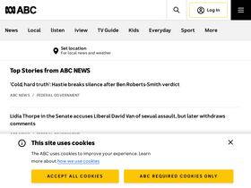 'abc.net.au' screenshot