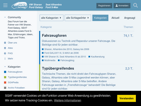 'sgaf.de' screenshot