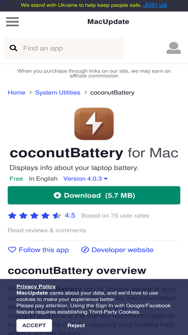 coconutbattery.macupdate.com