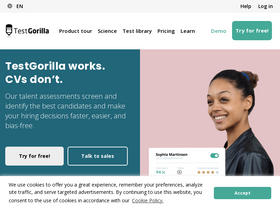 'testgorilla.com' screenshot