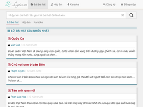 'lyrics.vn' screenshot