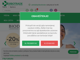 'apotekasrbotrade.rs' screenshot