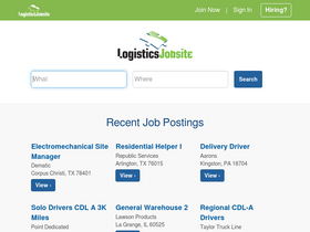 'logisticsjobsite.com' screenshot
