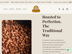 nanaschana.com homepage screenshot