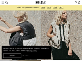 Marfastance website screenshot