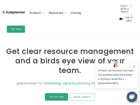 'hubplanner.com' screenshot