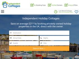 'independentcottages.co.uk' screenshot