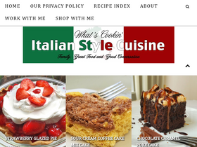 'whatscookinitalianstylecuisine.com' screenshot