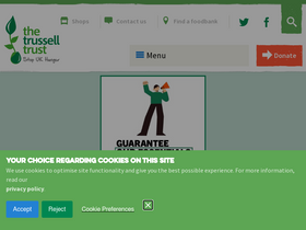 'trusselltrust.org' screenshot