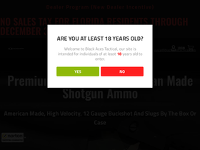 'blackacestactical.com' screenshot