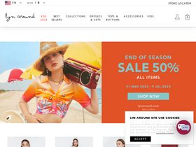 'lynaround.com' screenshot