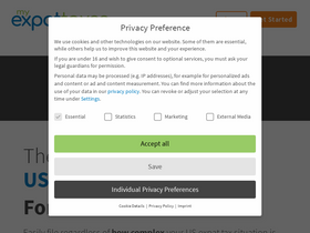 'myexpattaxes.com' screenshot