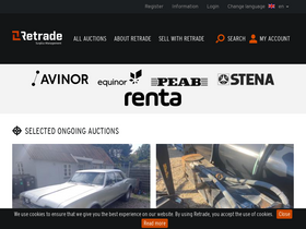 'retrade.eu' screenshot