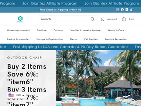Giantex website screenshot