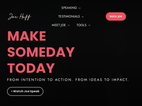 joehuff.com homepage screenshot