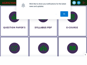 'agrigyan.in' screenshot