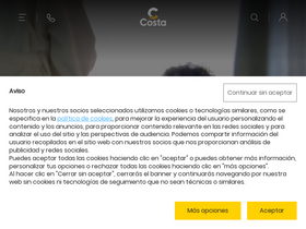 'costacruceros.com' screenshot