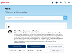 'hamburg-airport.de' screenshot