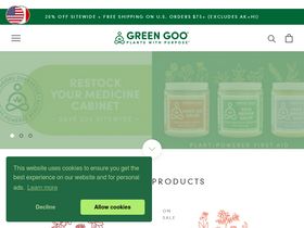Green Goo homepage screenshot