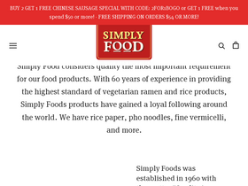 simply-food.com homepage screenshot