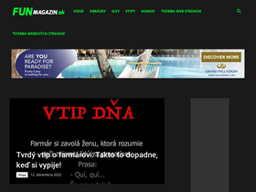 'funmagazin.sk' screenshot