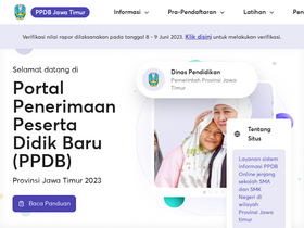 'ppdbjatim.net' screenshot
