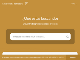 'enciclopediadehistoria.com' screenshot