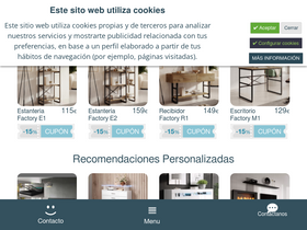 'mueblesbonitos.com' screenshot