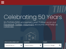 'thda.org' screenshot