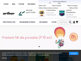 'editura-arthur.ro' screenshot