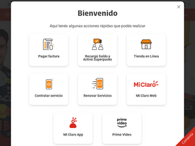 'tiendaenlinea.claro.com.ni' screenshot