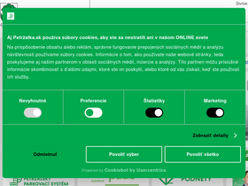 'petrzalka.sk' screenshot