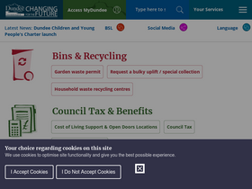 'dundeecity.gov.uk' screenshot