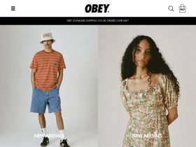 'obeyclothing.co.uk' screenshot