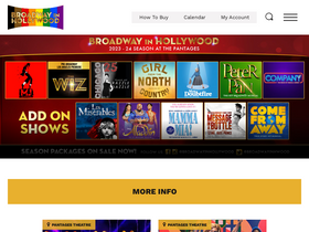 'broadwayinhollywood.com' screenshot