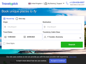 'travelopick.com' screenshot