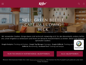 'einkaufszettel.feinkost-kaefer.de' screenshot