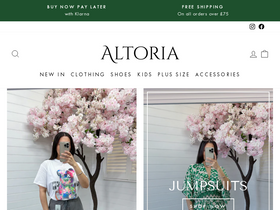 Altoria homepage screenshot